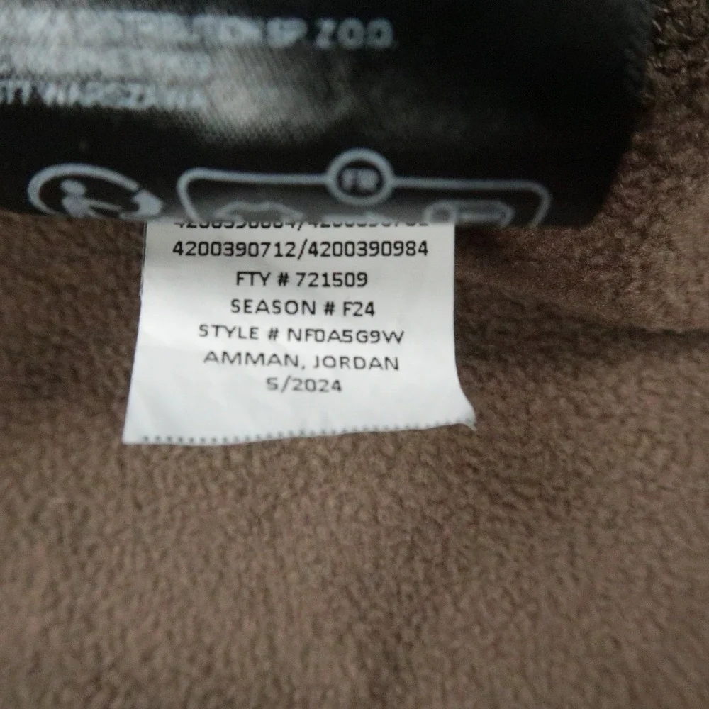 The North Face Pullover Mens Large Brown Canyonlands Fleece Quarter Zip Hiking
